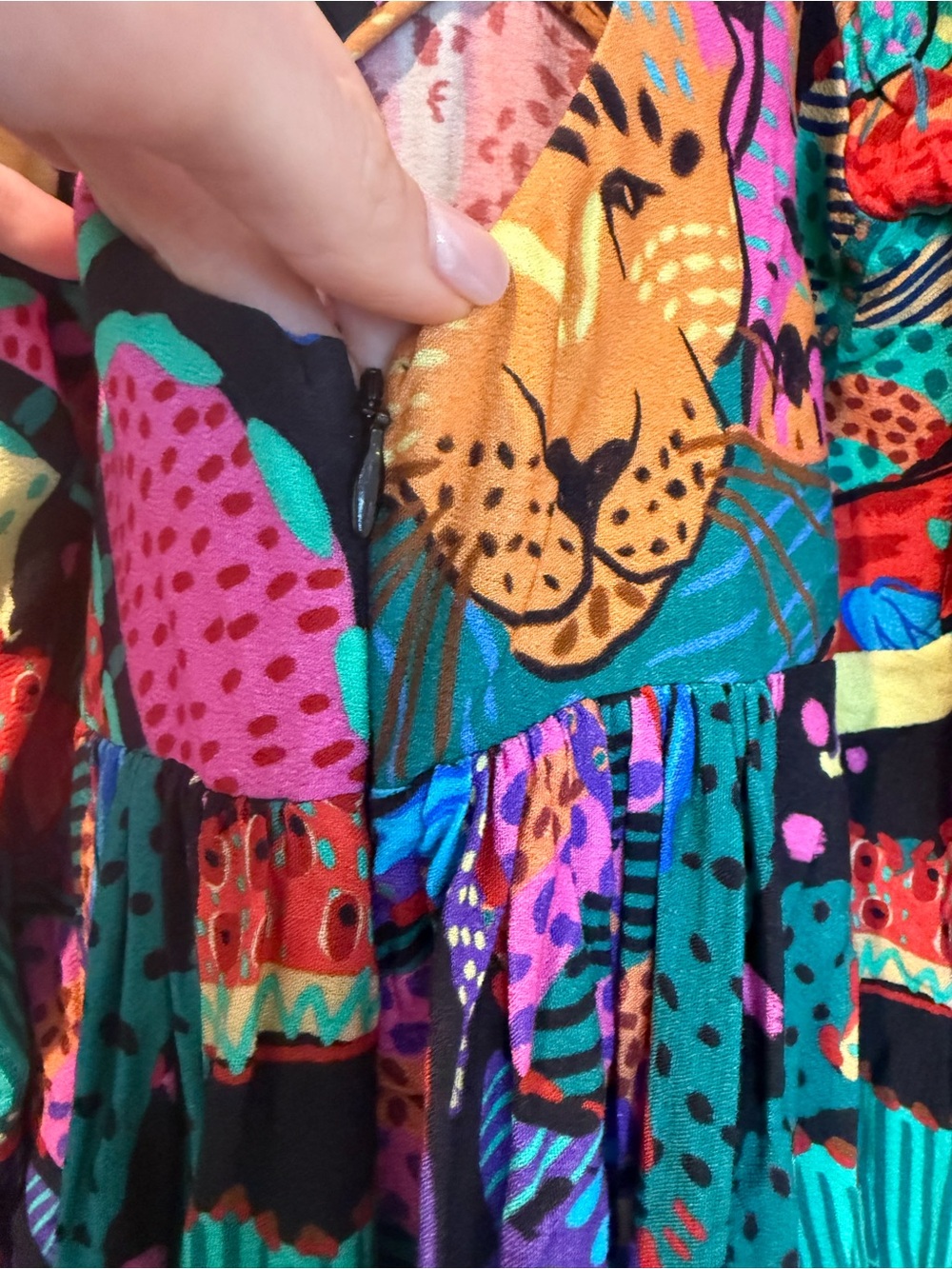 Farm Rio Cool Leopards Maxi Dress NWT - Picture 8 of 8